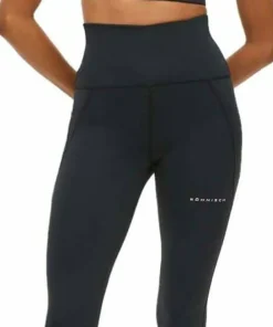 Röhnisch Women's Flattering Curved High Waist Tights Black Hot