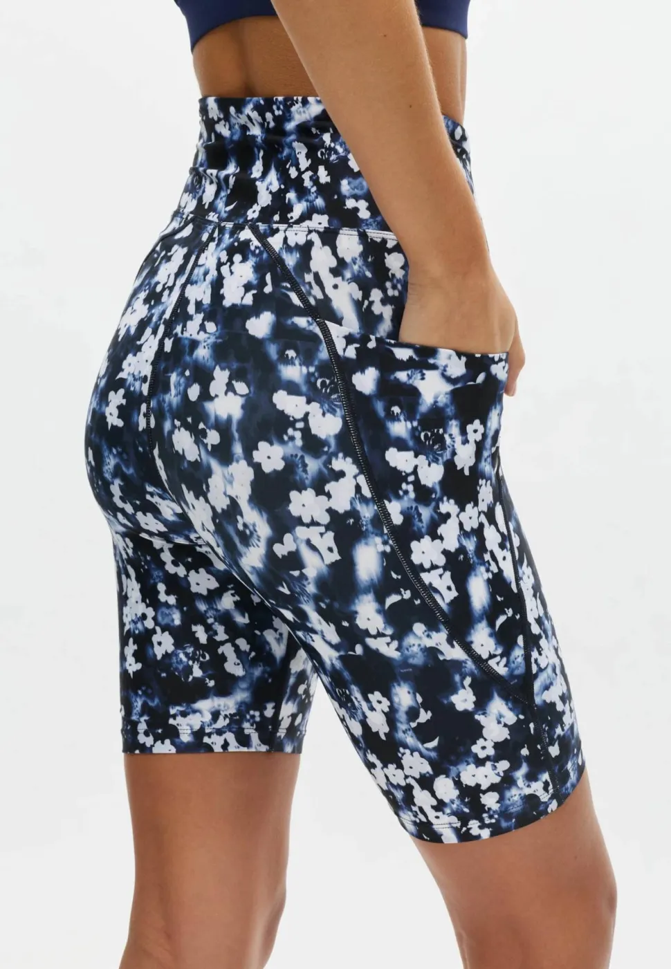 Röhnisch Women's Flattering Printed Bike Tights Indigo Bloom