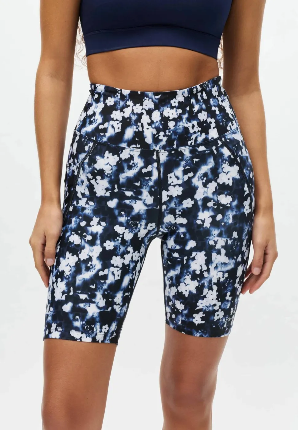 Röhnisch Women's Flattering Printed Bike Tights Indigo Bloom