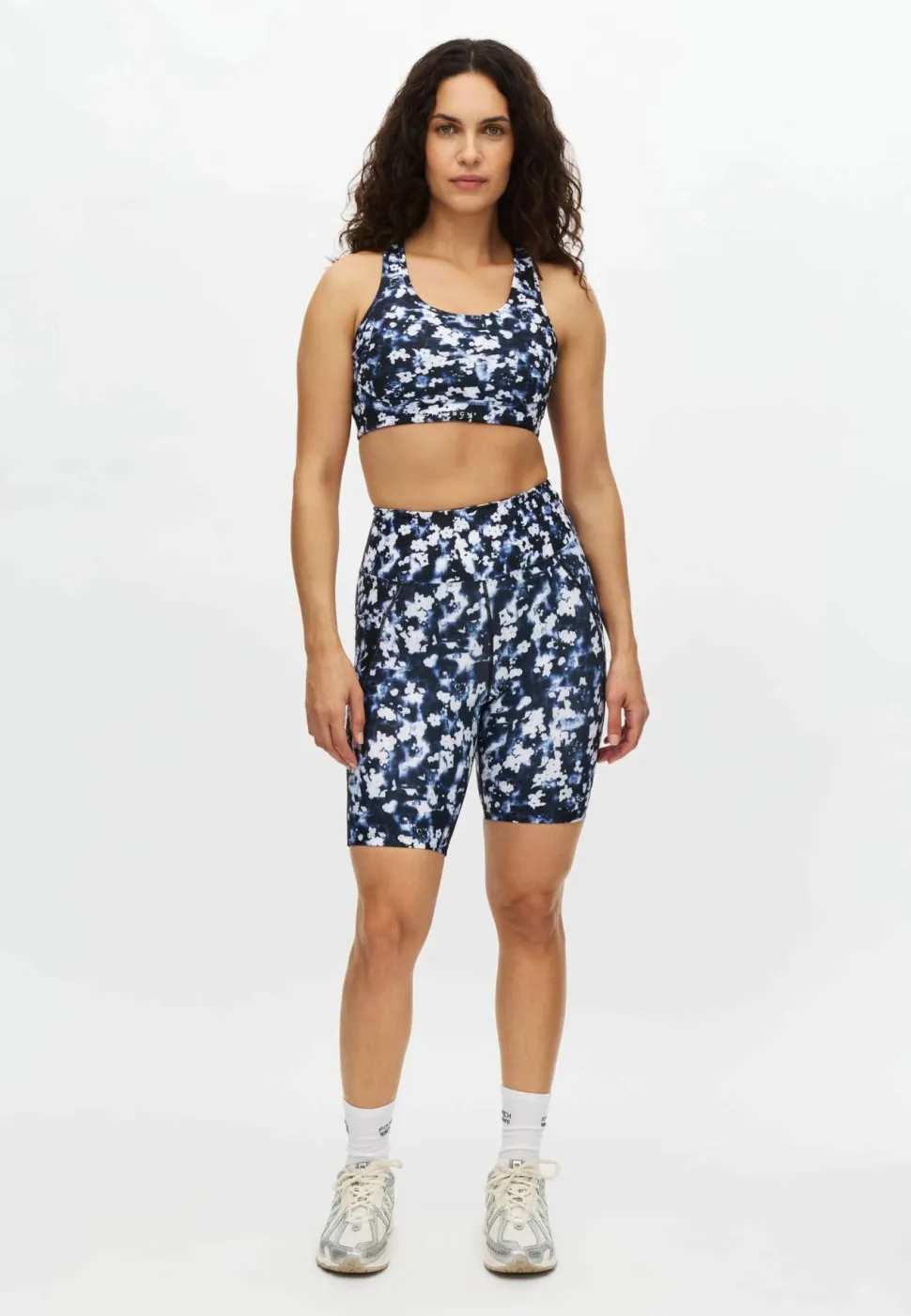 Röhnisch Women's Flattering Printed Bike Tights Indigo Bloom