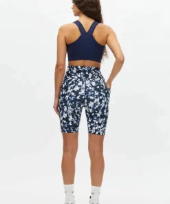 Röhnisch Women's Flattering Printed Bike Tights Indigo Bloom