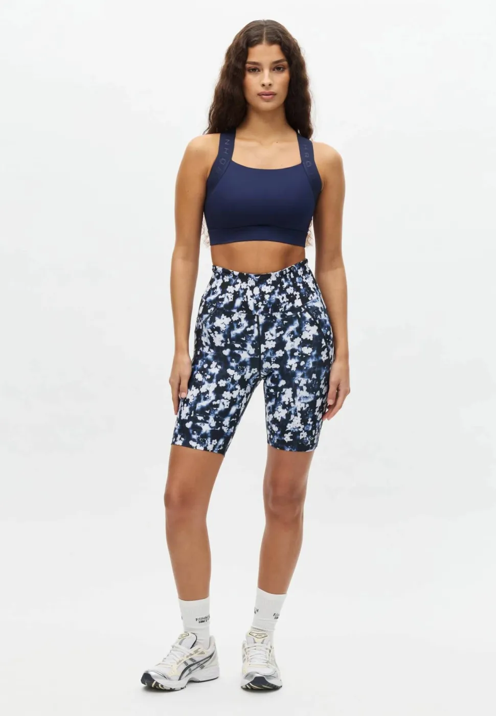 Röhnisch Women's Flattering Printed Bike Tights Indigo Bloom