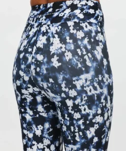 Röhnisch Women's Printed High Waist Tights Indigo Bloom