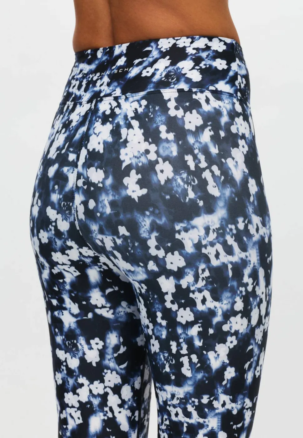 Röhnisch Women's Printed High Waist Tights Indigo Bloom