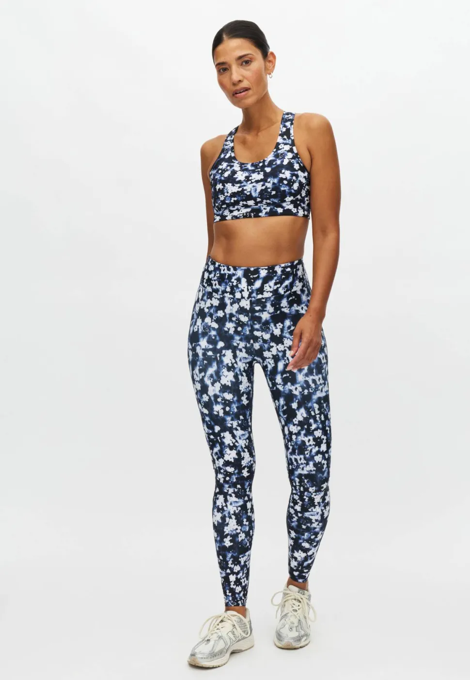 Röhnisch Women's Printed High Waist Tights Indigo Bloom