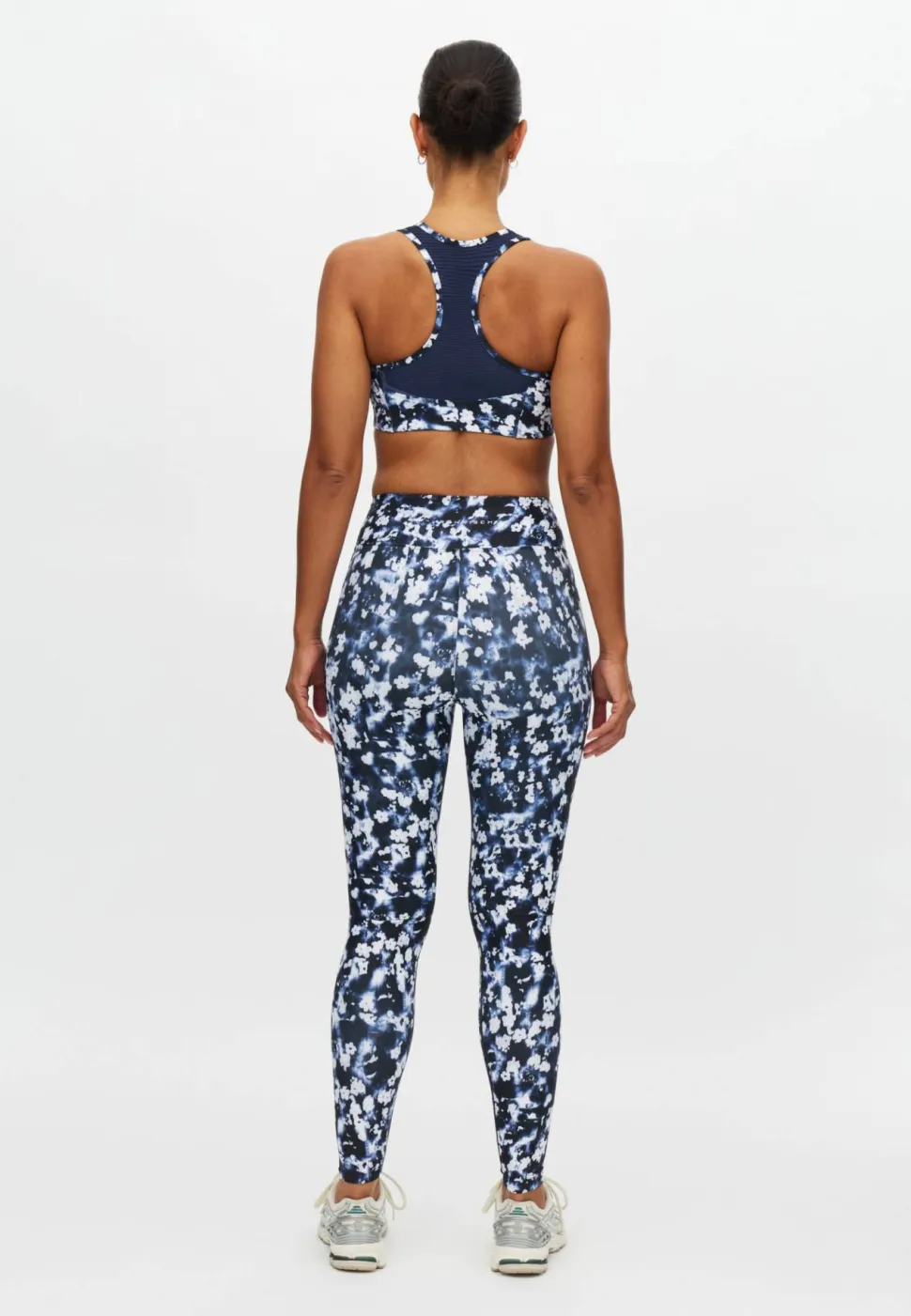 Röhnisch Women's Printed High Waist Tights Indigo Bloom
