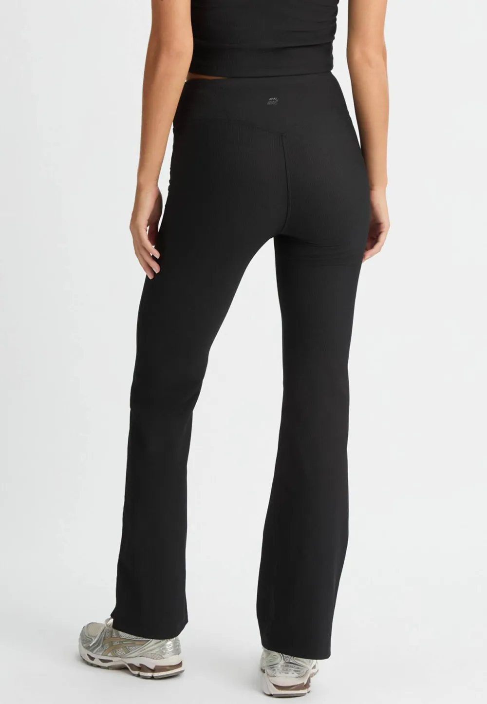 Online Women's Ribbed R Flare High waist Tight Träning