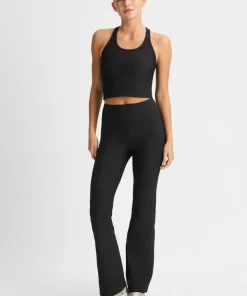 Online Women's Ribbed R Flare High waist Tight Träning