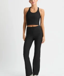 Röhnisch Women's Ribbed R Flare High waist Tight Black
