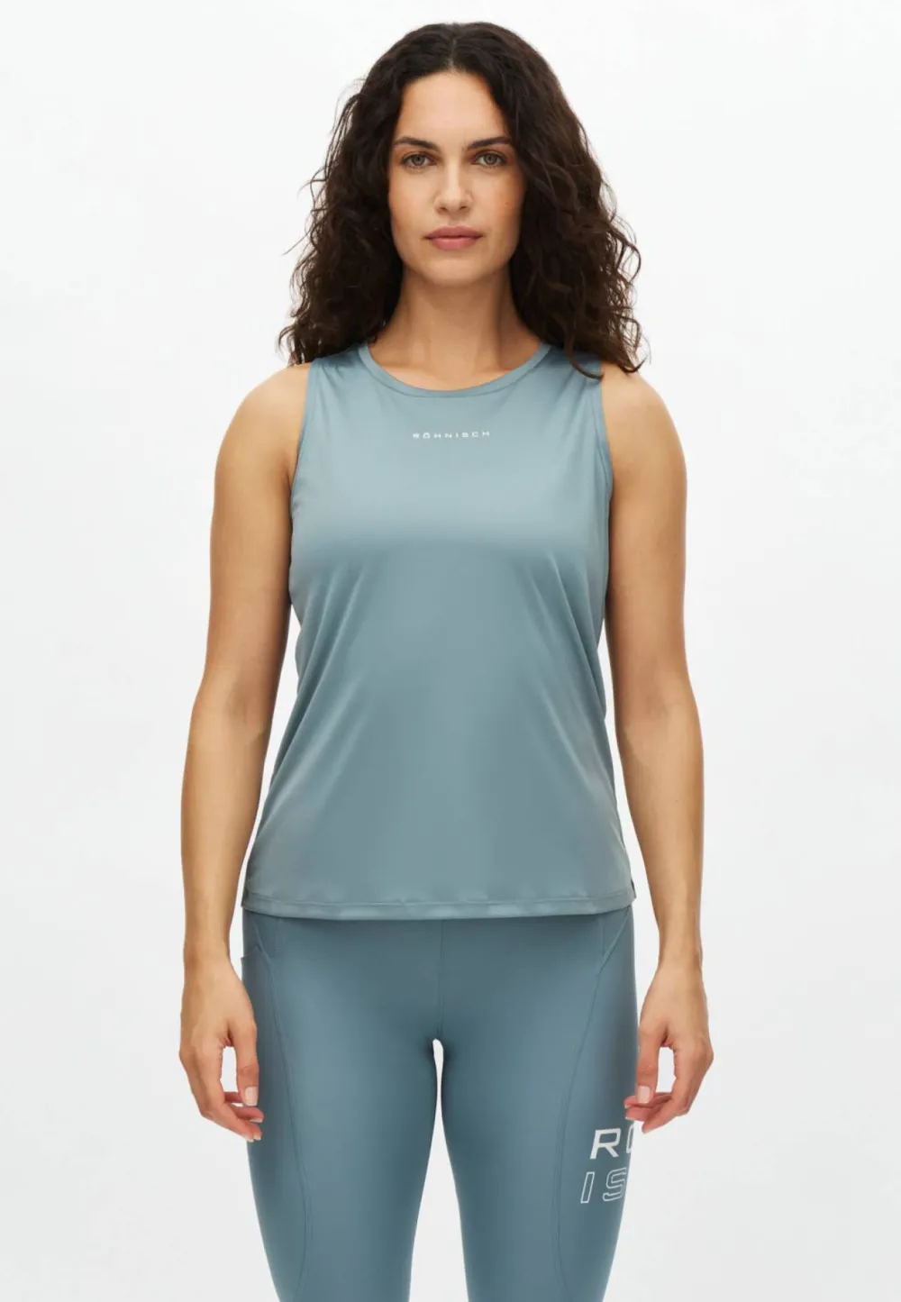 Röhnisch Women's Team Logo Tank Top Stormy Sea Sale
