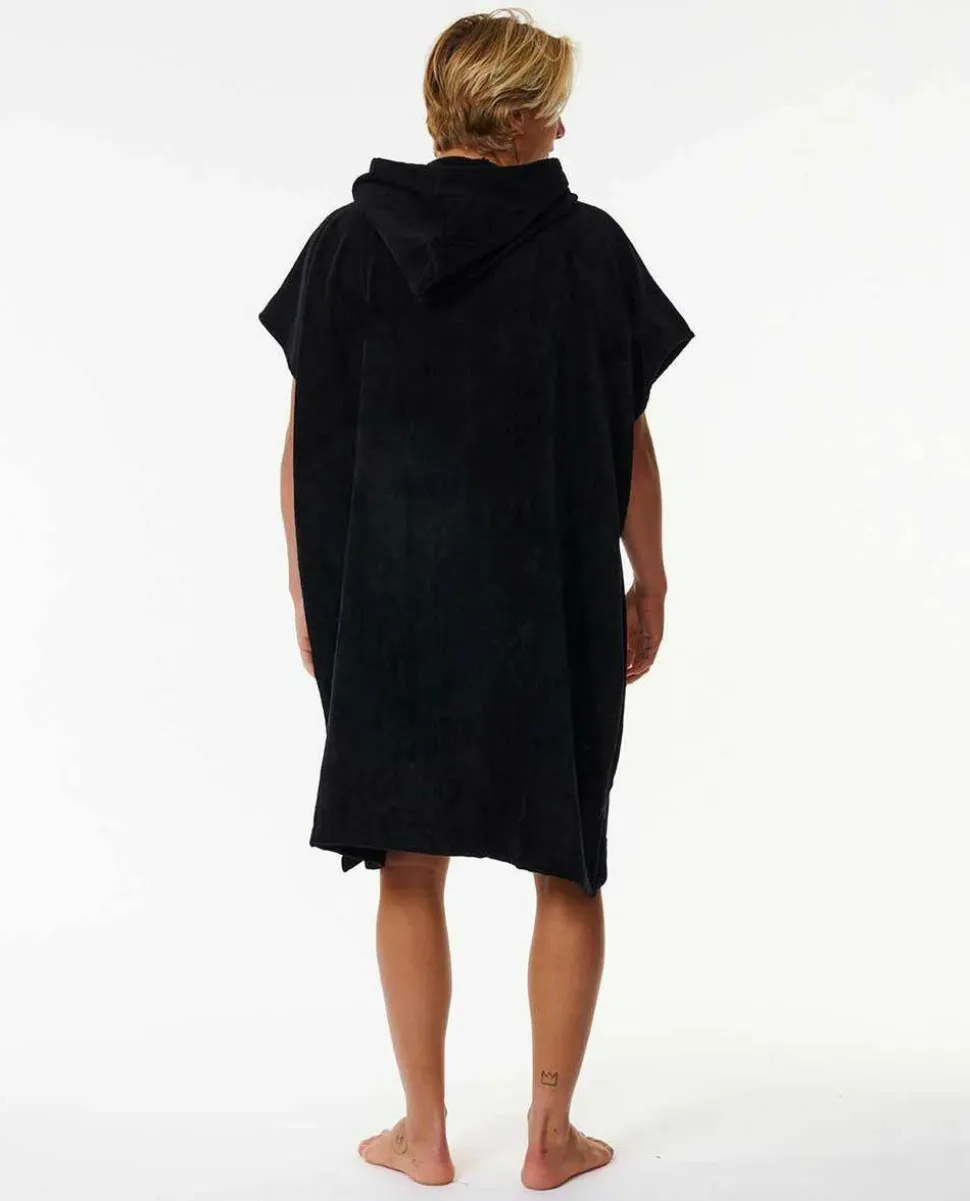 Rip Curl Men's Logo Hooded Towel Black