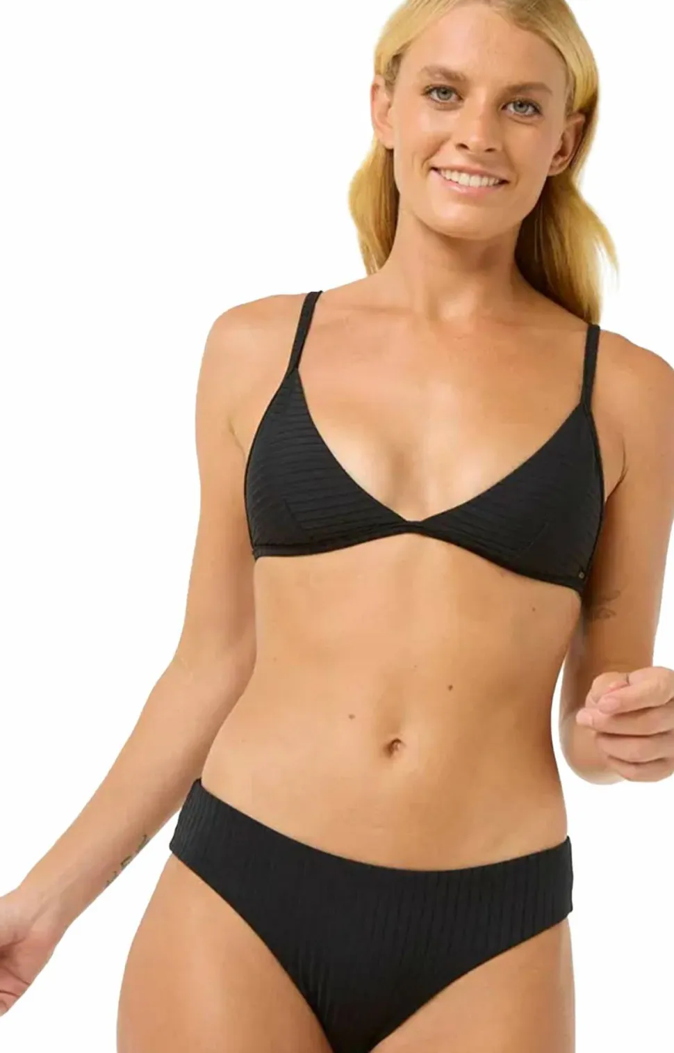 Rip Curl Premium Surf Full Coverage Bikini Bottom Black