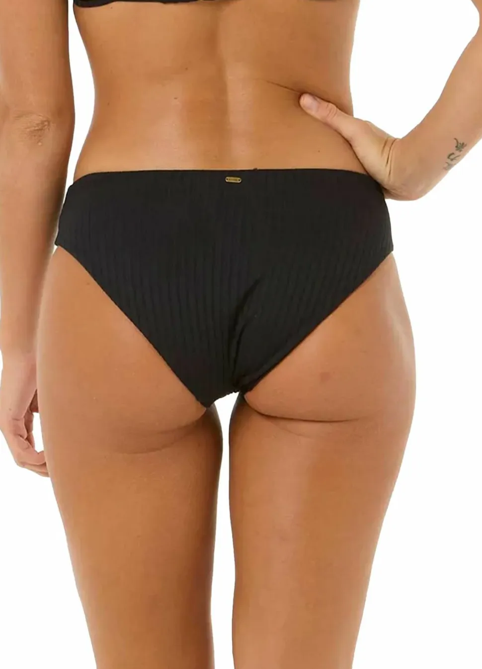 Rip Curl Premium Surf Full Coverage Bikini Bottom Black