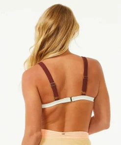 Outlet Women's Block Party Spliced Fixed Triangle Bikini Top Bada & Snorkla