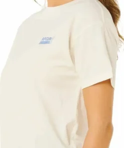 Rip Curl Women's Ocean Break Relaxed Tee Bone Hot