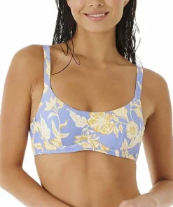 Rip Curl Women's Oceans Together D-Cup Top Blue New