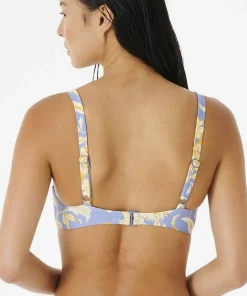 Rip Curl Women's Oceans Together D-Cup Top Blue New