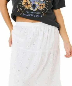 Rip Curl Women's Pacific Coast Heritage Tee Washed Black Outlet