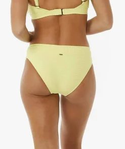 Rip Curl Women's Premium Surf Full Bikini Pant Bright Yellow