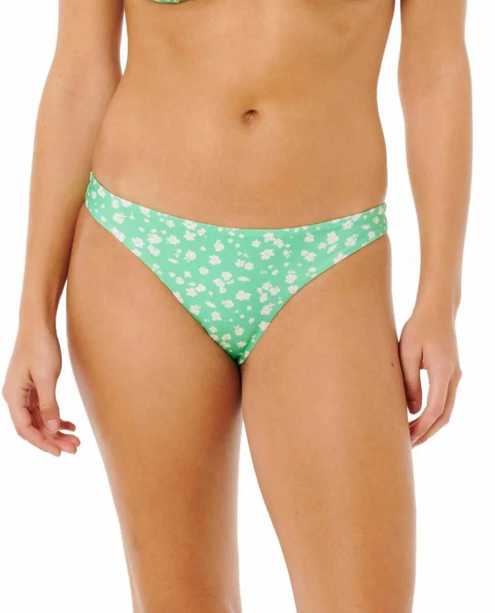 Rip Curl Women's Surf Side Cheeky Bikini Bottom Light Green