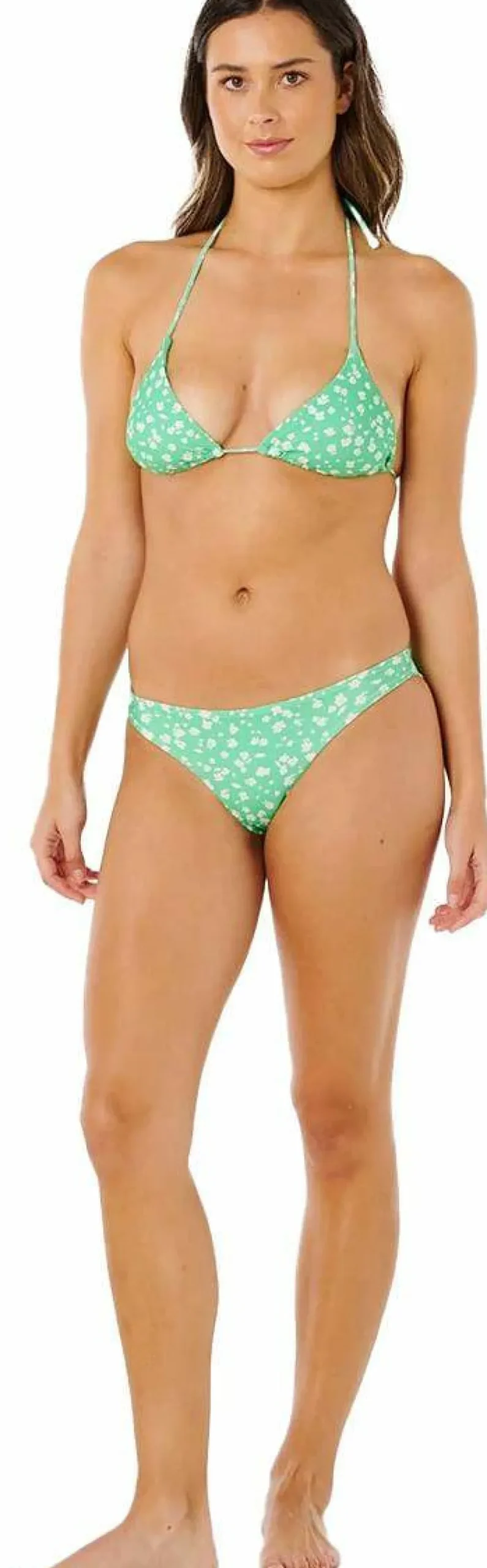 Rip Curl Women's Surf Side Cheeky Bikini Bottom Light Green