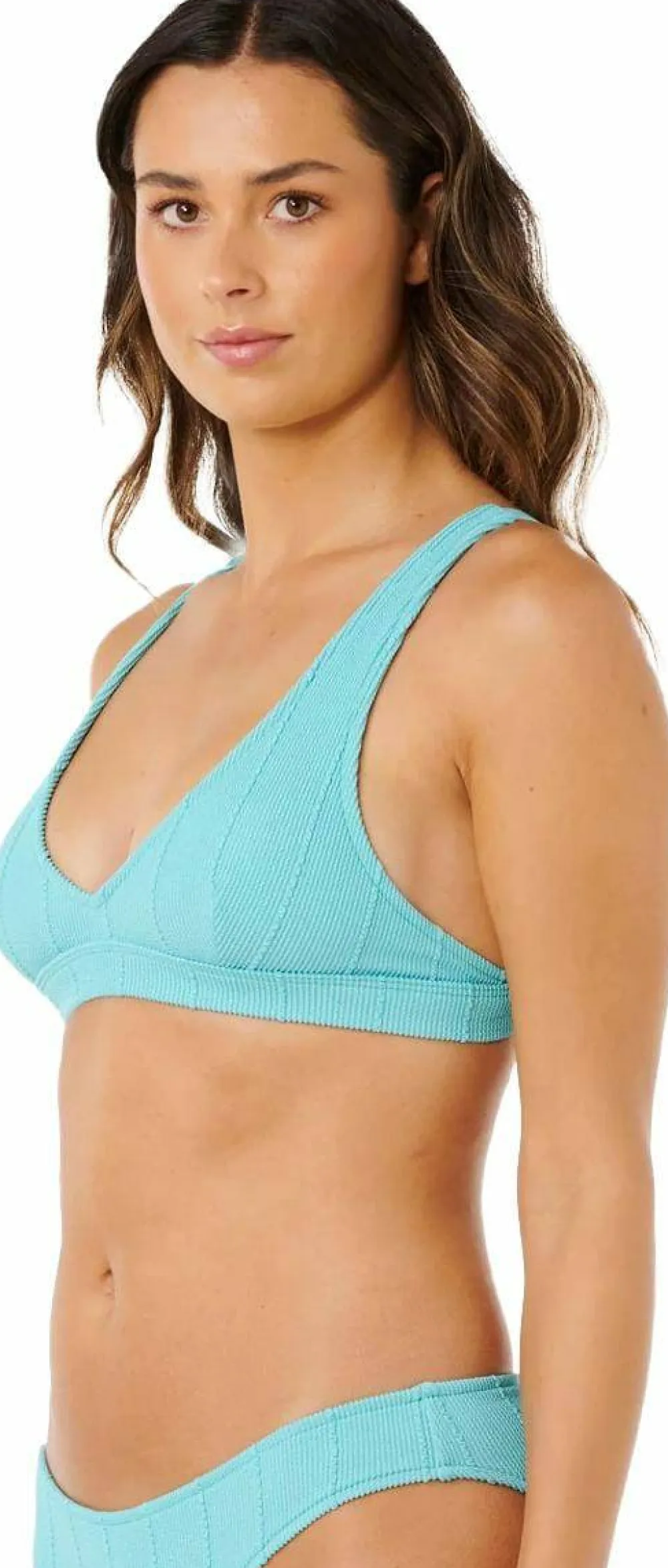 New Women's Vibe Surf Multi Fit V Neck Bikini Top Badkläder Dam