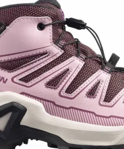 Salomon Junior's X Ultra Mid GORE-TEX Huckleberry/Dawn Pink/Concord Grape
