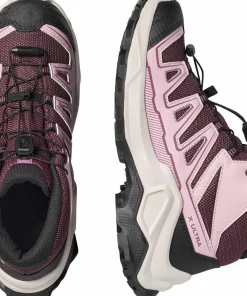 Salomon Junior's X Ultra Mid GORE-TEX Huckleberry/Dawn Pink/Concord Grape