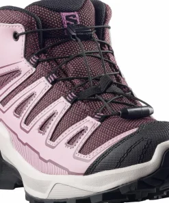 Salomon Junior's X Ultra Mid GORE-TEX Huckleberry/Dawn Pink/Concord Grape