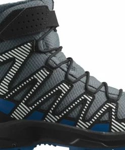 Salomon Juniors' XA PRO V8 Winter Clima Turbulence/Black/Dark Blue