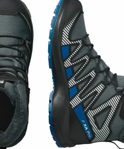 Salomon Juniors' XA PRO V8 Winter Clima Turbulence/Black/Dark Blue