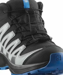 Salomon Junior's XA Pro V8 Mid Waterproof Black/Monument/French Blue Discount