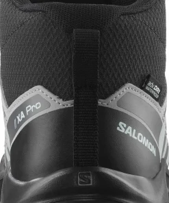 Salomon Junior's XA Pro V8 Mid Waterproof Black/Monument/French Blue Discount