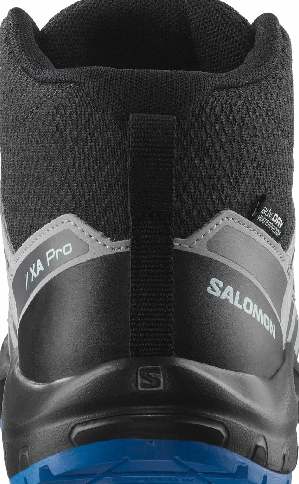 Salomon Junior's XA Pro V8 Mid Waterproof Black/Monument/French Blue Discount