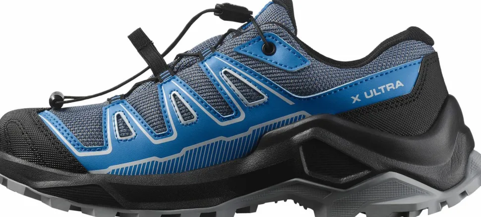 Salomon Kids' X Ultra GORE-TEX Turbulence/black/french Blue