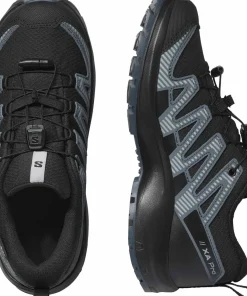 Salomon Kids' XA Pro V8 Waterproof Black/Turbulence/Quarry Discount