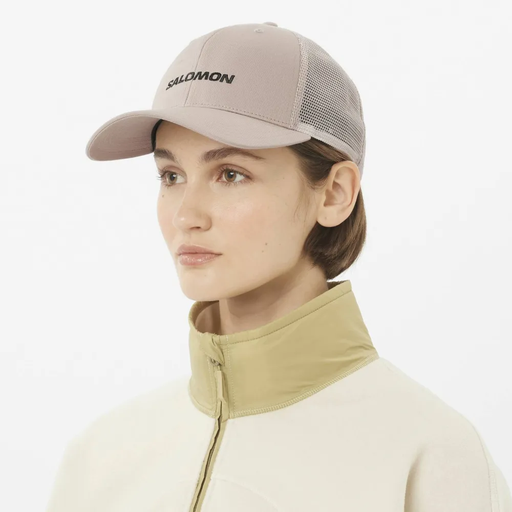 Salomon Logo Trucker Cap Etherea Sale