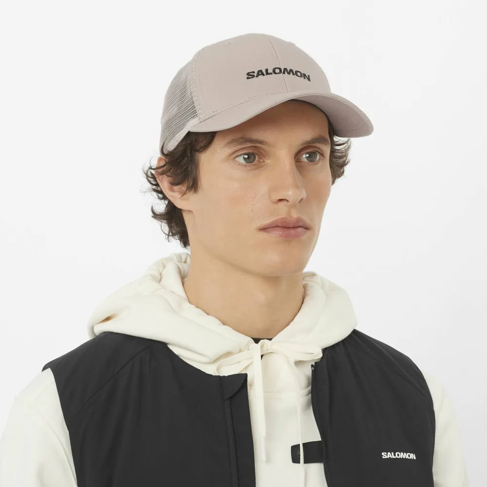 Salomon Logo Trucker Cap Etherea Sale
