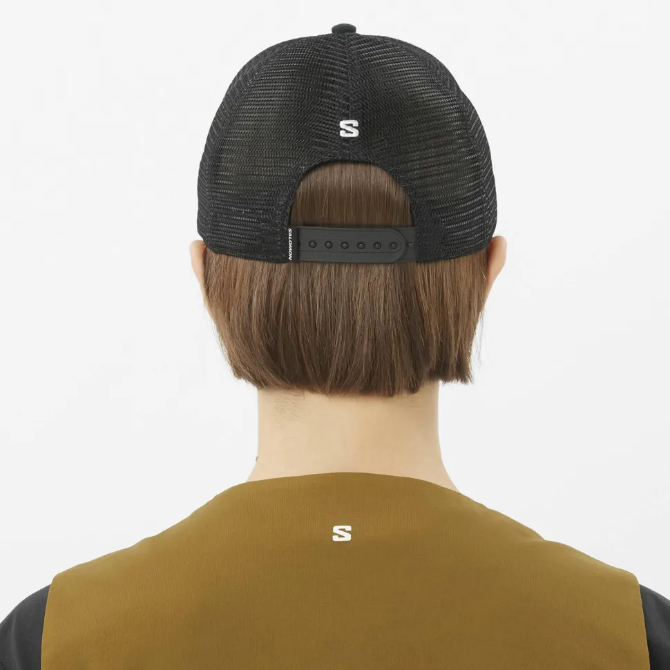 Salomon Logo Trucker Cap Deep Black
