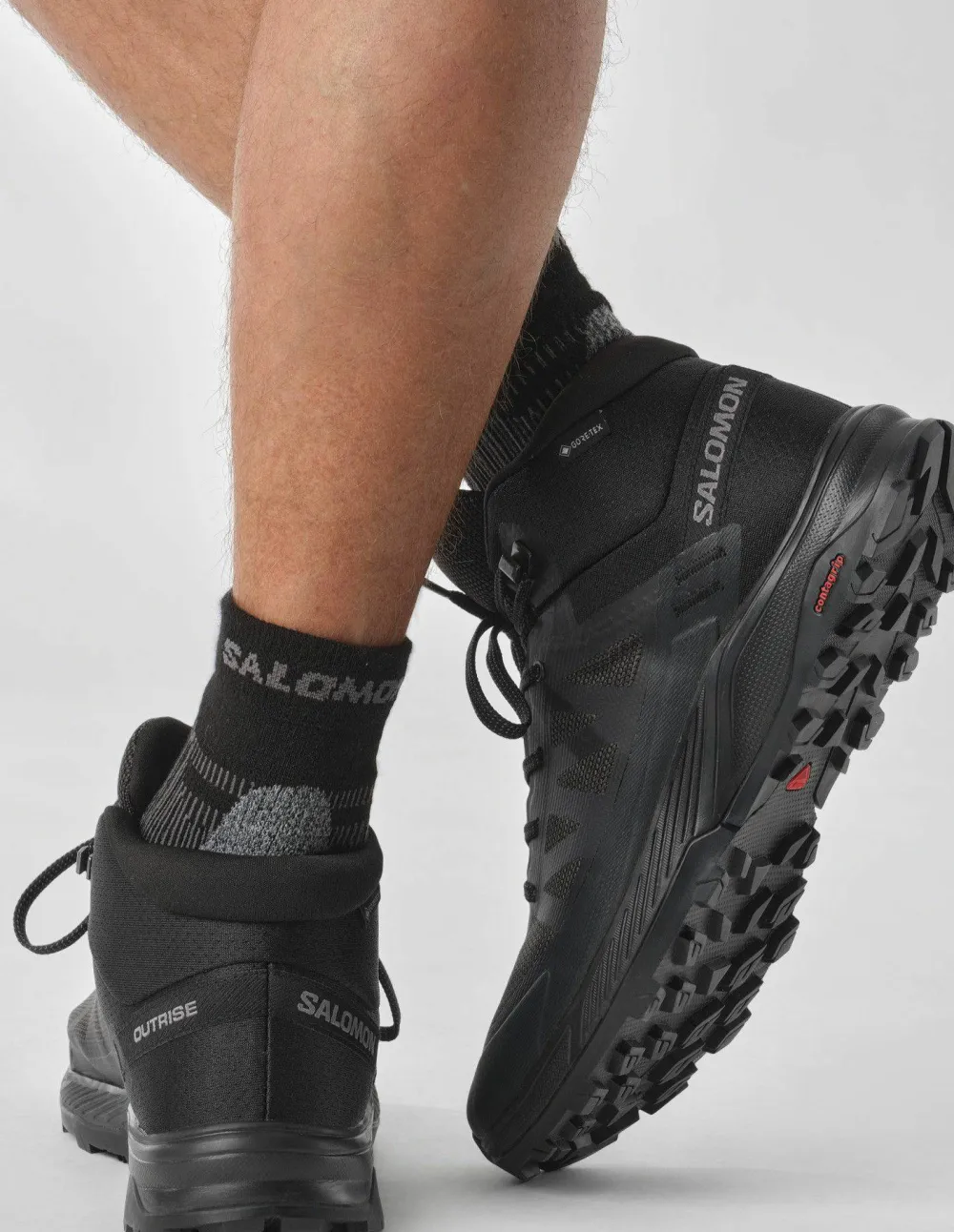 Salomon Men's Outrise Mid GORE-TEX Black/Black/Phantom Best