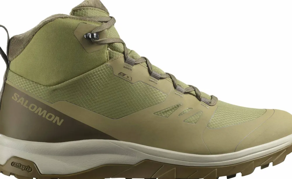 Salomon Men's Outsnap CSWP Aloe/Stone Gray/Coyote Brown Aloe / Stone Gray / Coyote Brown Discount