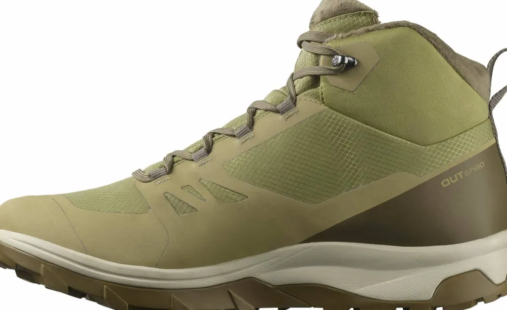 Salomon Men's Outsnap CSWP Aloe/Stone Gray/Coyote Brown Aloe / Stone Gray / Coyote Brown Discount