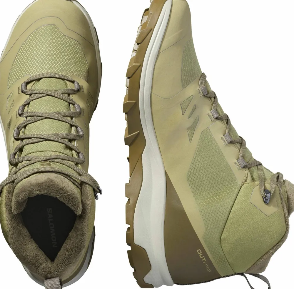 Salomon Men's Outsnap CSWP Aloe/Stone Gray/Coyote Brown Aloe / Stone Gray / Coyote Brown Discount