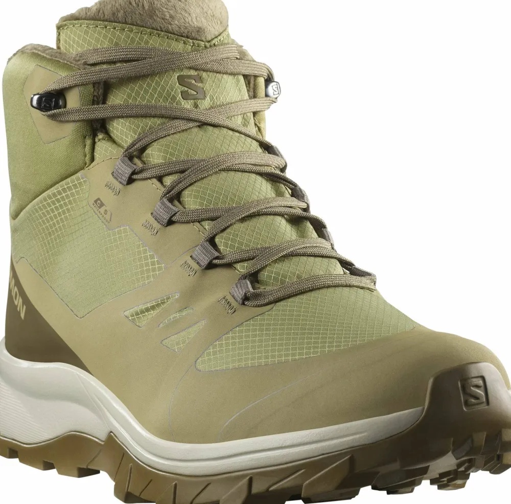 Salomon Men's Outsnap CSWP Aloe/Stone Gray/Coyote Brown Aloe / Stone Gray / Coyote Brown Discount