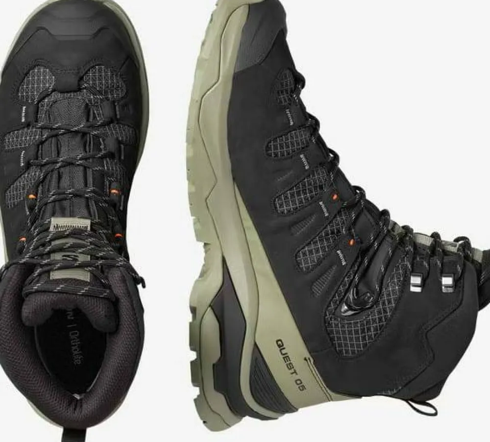 Salomon Men's Quest 5 GORE-TEX Black/Deep Lichen Green/Black Online
