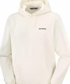 Salomon Men's Logo Hoodie Whisper White Outlet