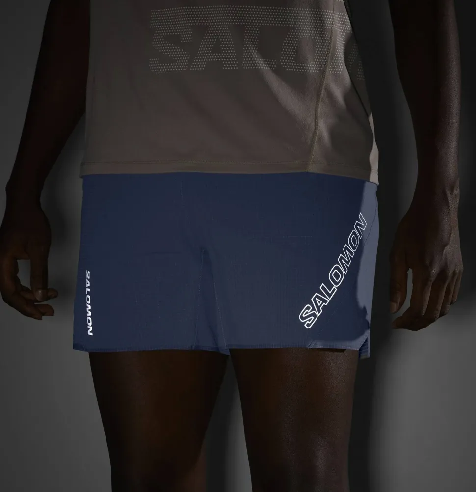 Salomon Men's Sense Aero 5'' Shorts Blue Granite