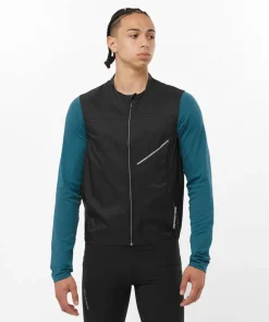 Salomon Men's Sense Aero Wind Vest Deep Black Outlet