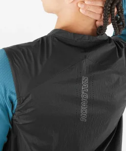 Salomon Men's Sense Aero Wind Vest Deep Black Outlet