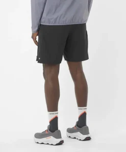 Salomon Men's Shkout Core 2in1 7 Deep Black/ Hot